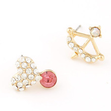 2016 New Ruby Earrings Pearl Design Unique Stud Earrings